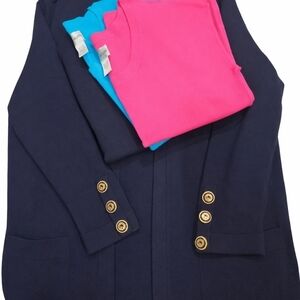 Navy Blazer with Gold Buttons